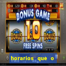 horarios que o fortune tiger paga