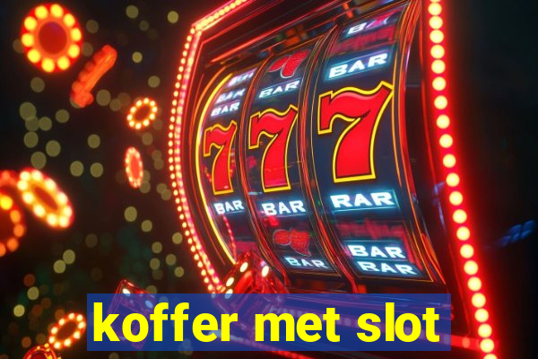 koffer met slot