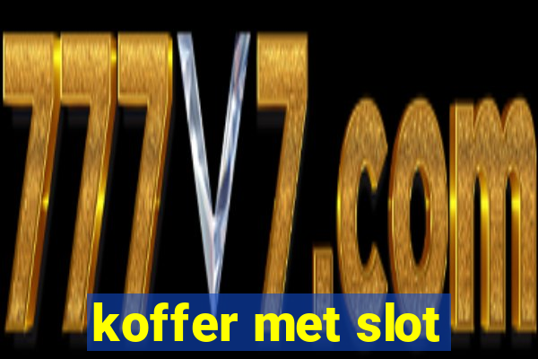 koffer met slot