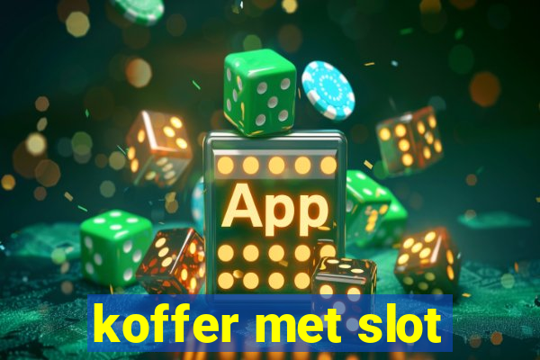 koffer met slot