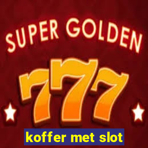 koffer met slot