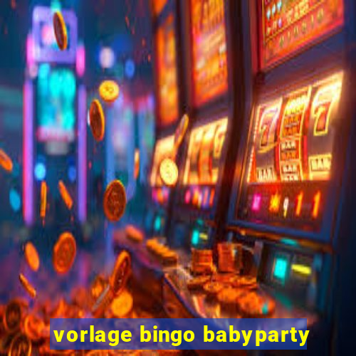 vorlage bingo babyparty