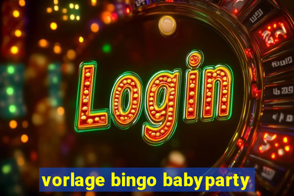 vorlage bingo babyparty