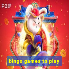 bingo games to play