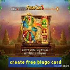 create free bingo card