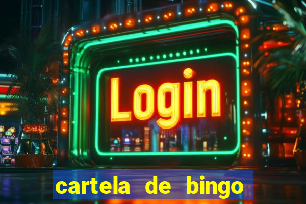 cartela de bingo da noiva para imprimir