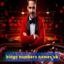 bingo numbers names uk