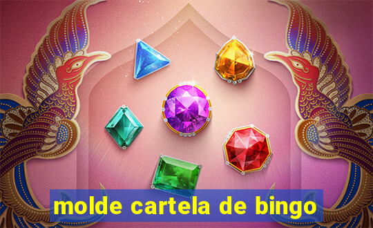 molde cartela de bingo