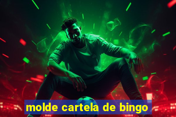 molde cartela de bingo