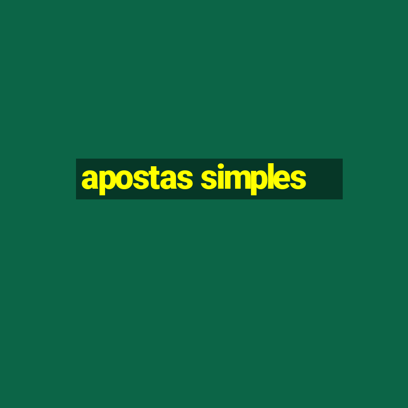 apostas simples