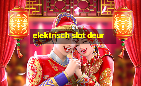 elektrisch slot deur