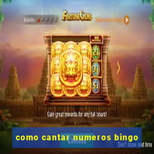 como cantar numeros bingo