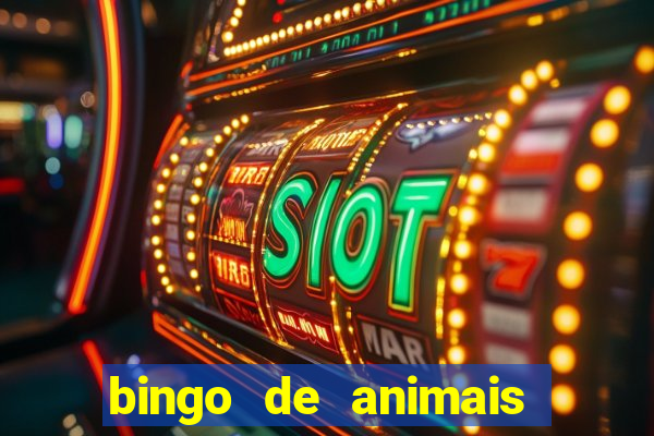 bingo de animais para imprimir e colorir