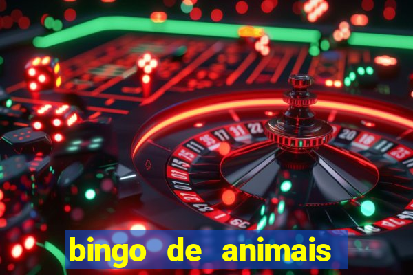 bingo de animais para imprimir e colorir