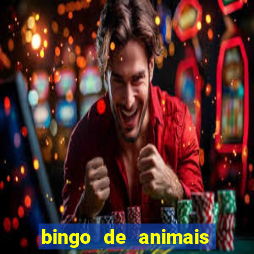 bingo de animais para imprimir e colorir