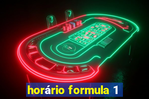 horário formula 1