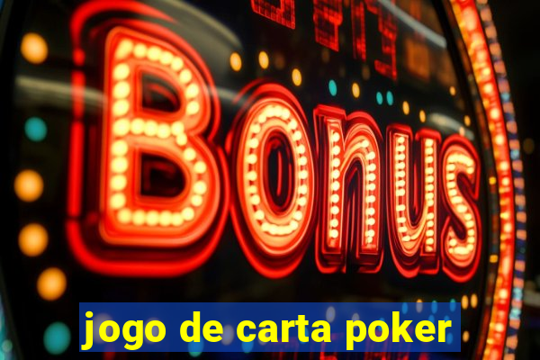 jogo de carta poker