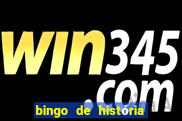 bingo de história 6 ano