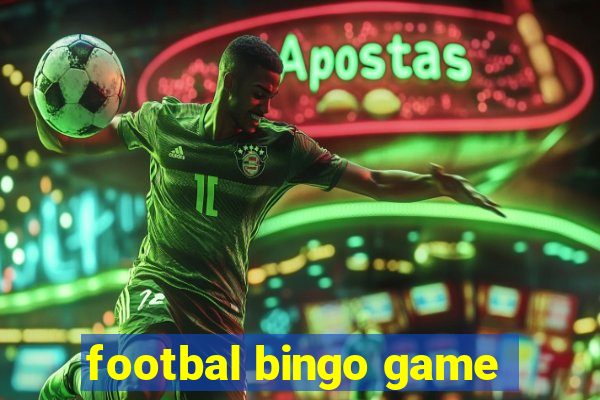 footbal bingo game