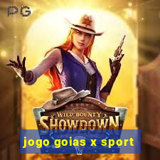 jogo goias x sport