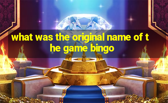 what was the original name of the game bingo