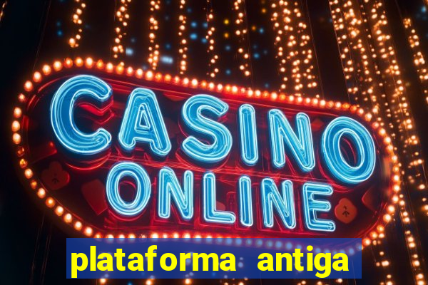 plataforma antiga de jogos