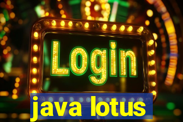 java lotus