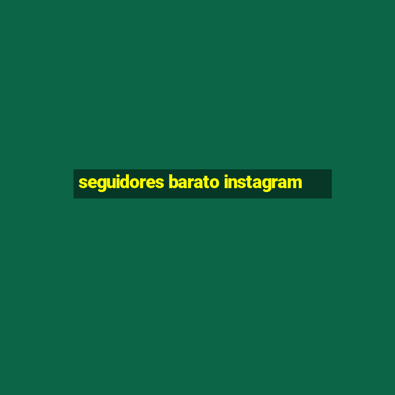 seguidores barato instagram