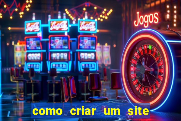 como criar um site de jogos