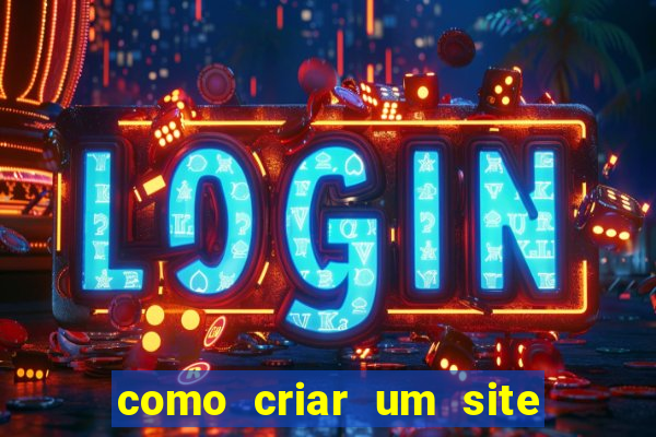 como criar um site de jogos