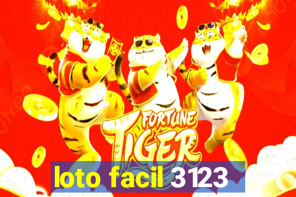 loto facil 3123