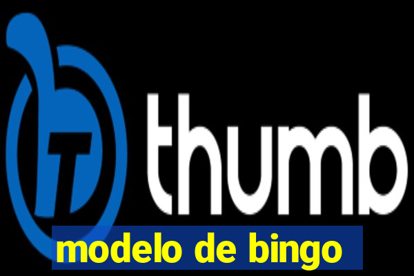 modelo de bingo