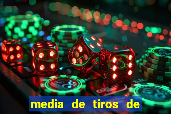 media de tiros de meta por jogo