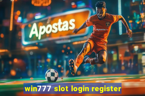 win777 slot login register