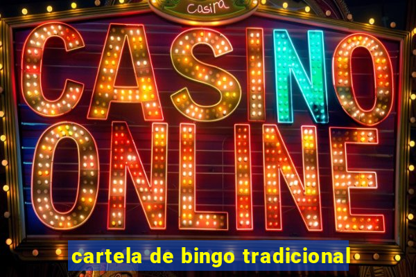 cartela de bingo tradicional