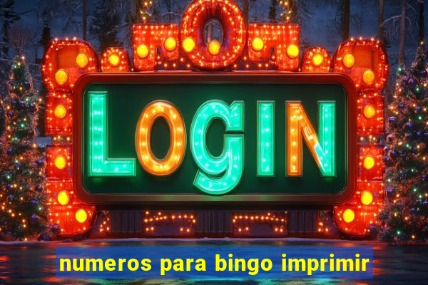 numeros para bingo imprimir