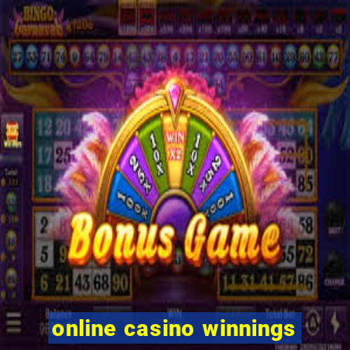 online casino winnings