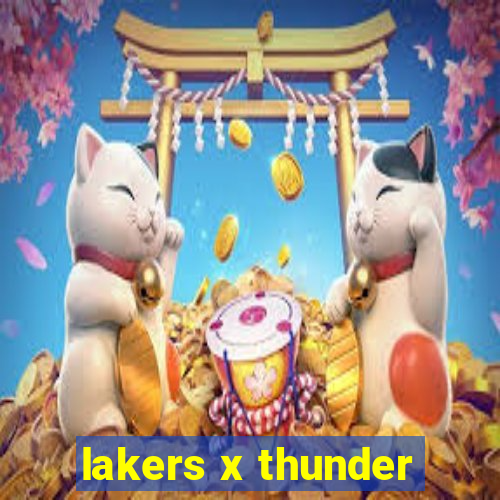 lakers x thunder