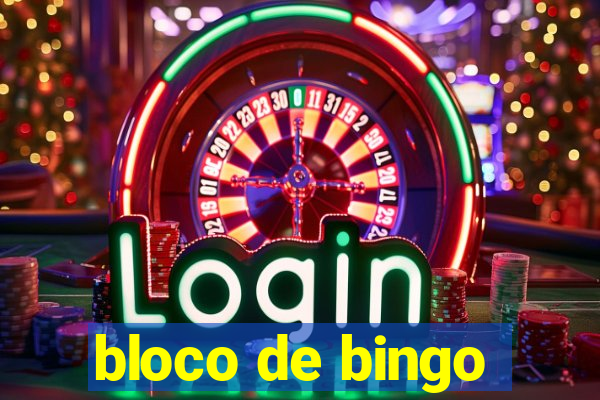 bloco de bingo