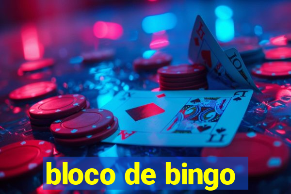 bloco de bingo