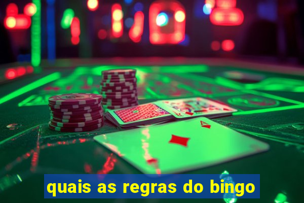 quais as regras do bingo