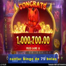 cantar bingo de 75 bolas