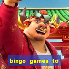 bingo games to play at home