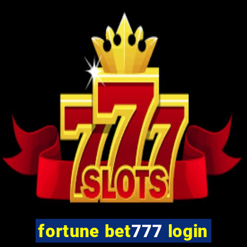 fortune bet777 login