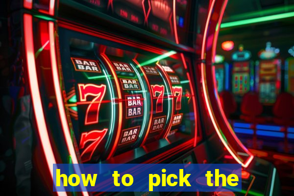 how to pick the right slot machine to win