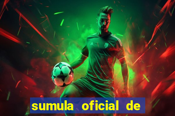 sumula oficial de futebol 7 society excel