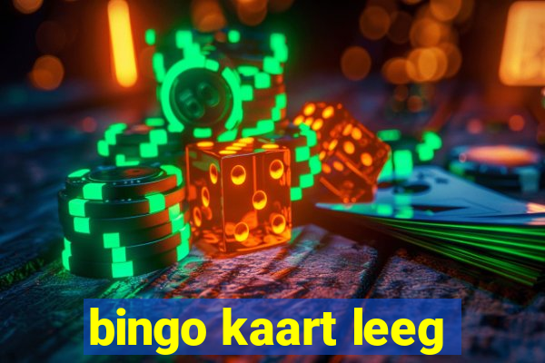 bingo kaart leeg