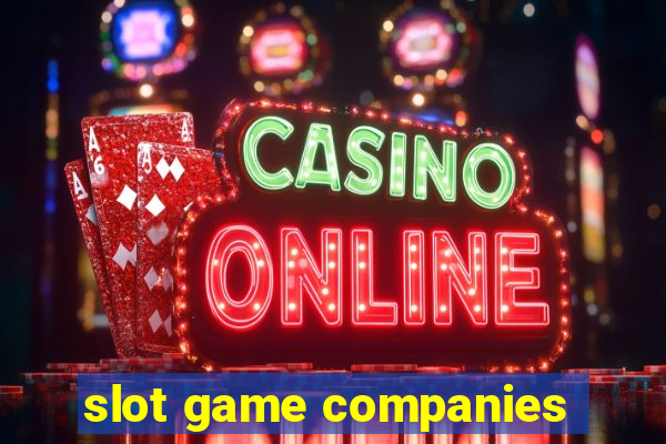 slot game companies