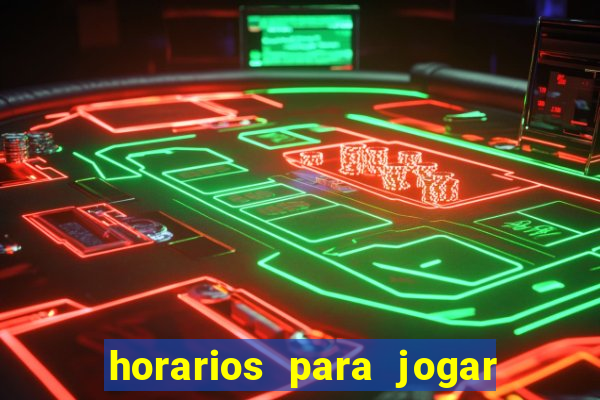 horarios para jogar fortune ox