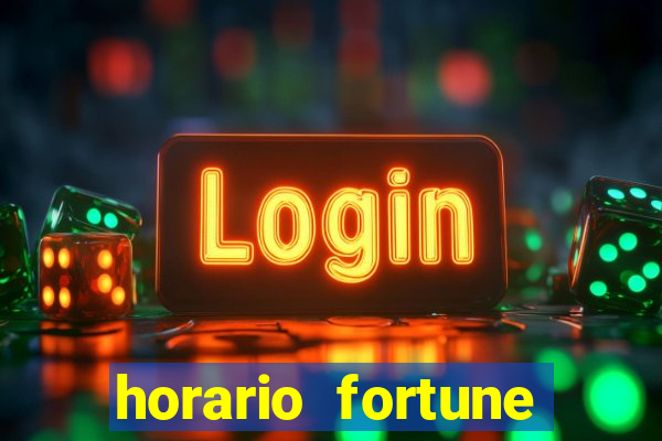 horario fortune tiger hoje